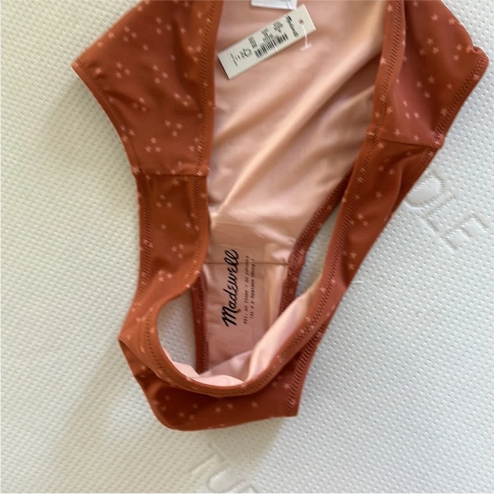 NWT Madewell Second Wave Classic Bikini Bottom‎ in Night Stars Size Small
